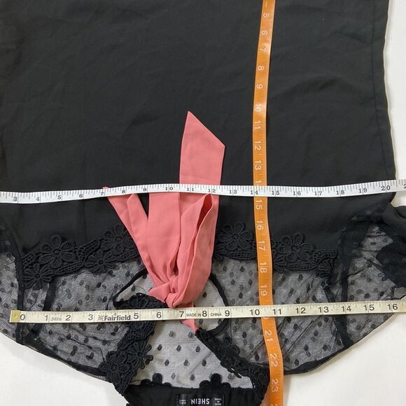 SHEIN WOMEN BLOUSE SIZE L BELT NOT INCLUDED - Picture 13 of 13